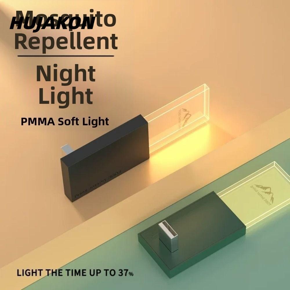 HUJAKON Mosquito Repeller, Plug In Design Soft Glow Siêu âm Repeller, USB Powered Low Power ABS Pest