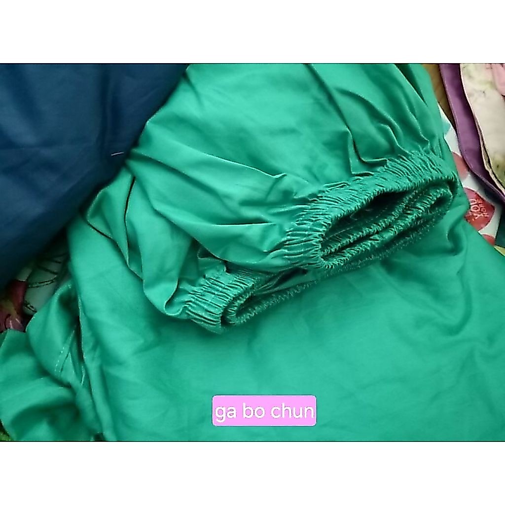 LẺ - GA bo chun vải cotton lụa satin hàn quốc nệm 1mx2m