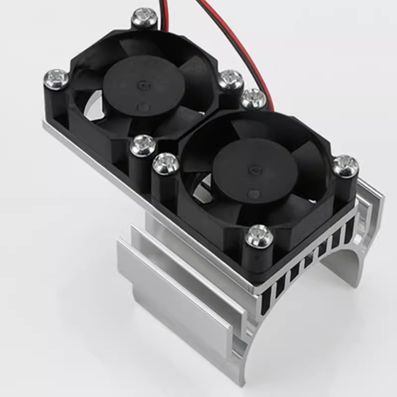 540 Hợp Kim Nhôm Tản Nhiệt Leo Xe 540 Chải Động Cơ 3660 Động Cơ Không Chổi Than Đơn Quạt Kép Tản Nhi