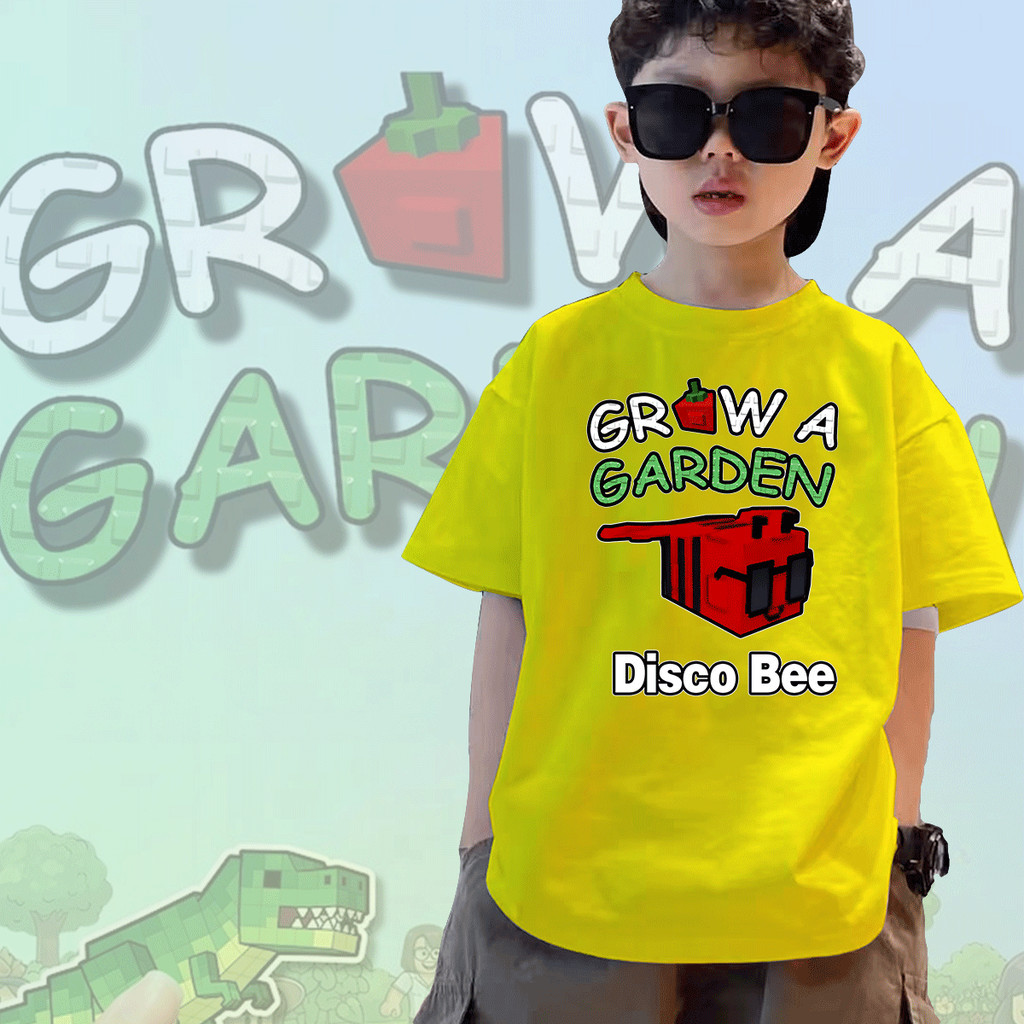 Áo thun trẻ em Grow Garden Disco Bee Roblox Một trò chơi 100-150