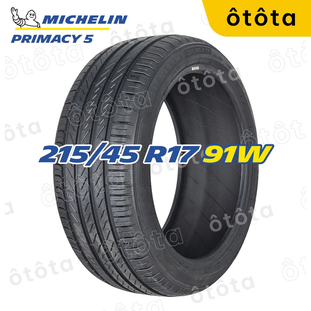Lốp ô tô Michelin 215/45 R17 91W Primacy 5 - Chính hãng BH 6 năm (215/45R17, 215 45 R17)