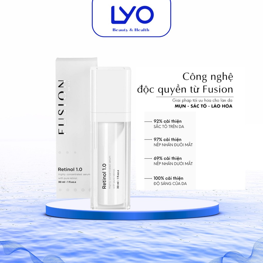 Tinh chất giảm mụn, chống lão hóa Retinol 1.0 Fusion Meso 30ml LYO STORE