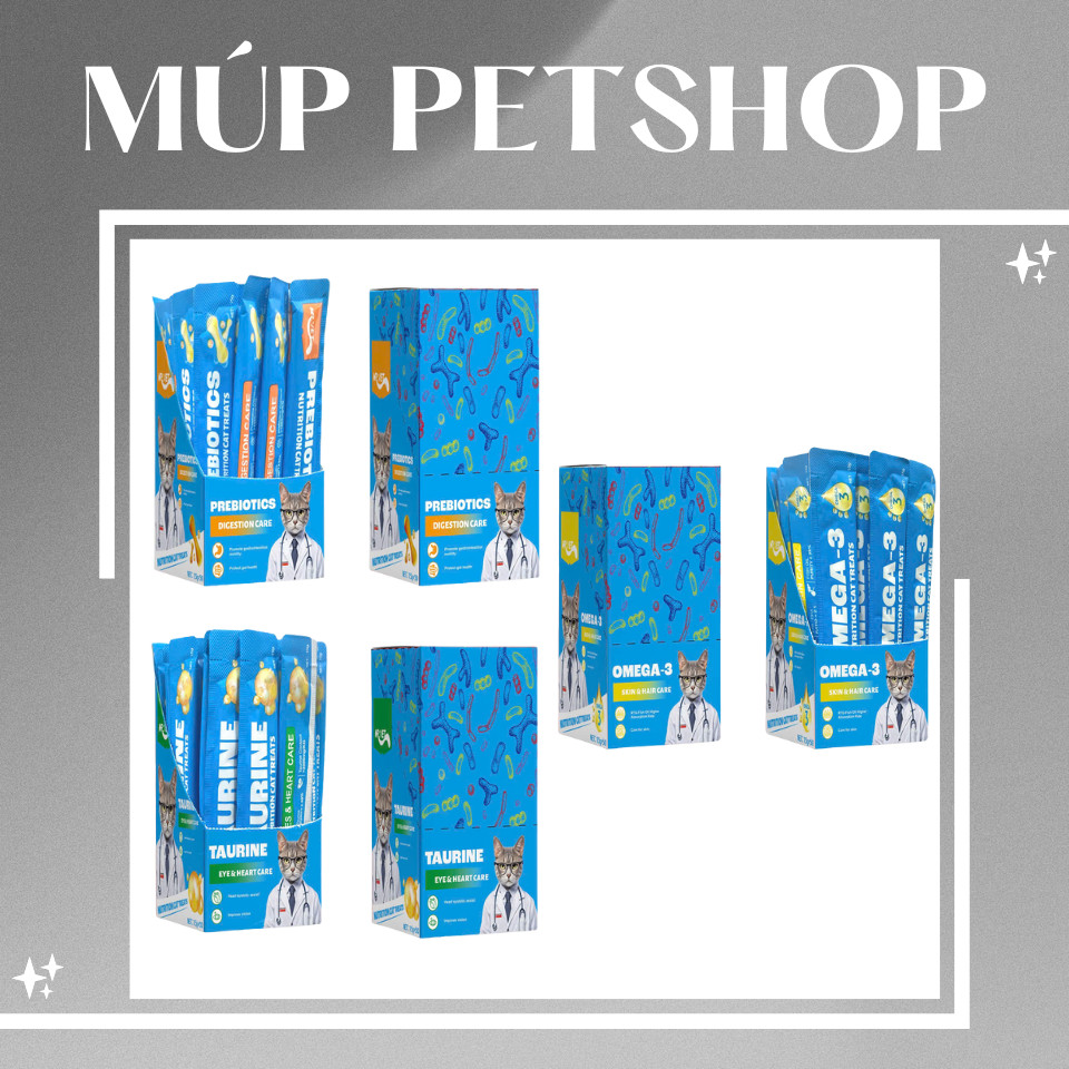 [Hộp 50 Thanh] Súp Thưởng Mr.Vet, Súp Thưởng Cho Mèo Dưỡng Chất