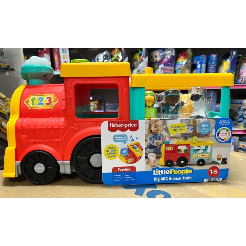 Đồ chơi chiếc tàu học tập HCL79 Fisher Price Little People Big ABC Animal Train