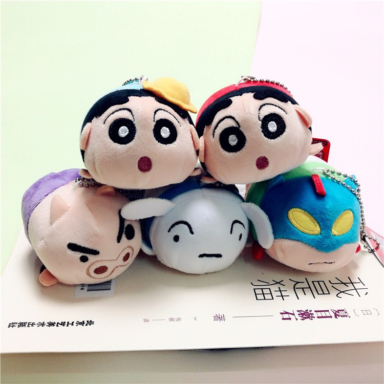 Tsum Anime Crayon Shin Chan Sang Trọng Mặt Dây Chuyền Móc Khóa Búp Bê Nhồi Bông Đồ Chơi Hoạt Hình Mó