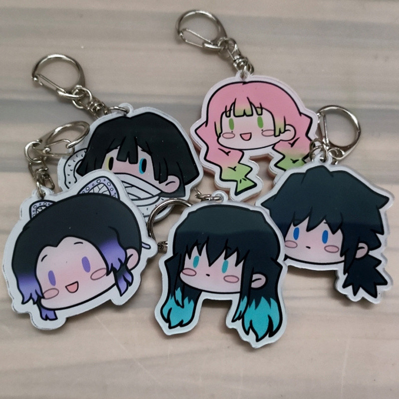 Lắc Anime Demon Slayer: Kimetsu No Yaiba Móc Khóa Acrylic Hình Tokitou Muichirou Kochou Shinobu Kanr