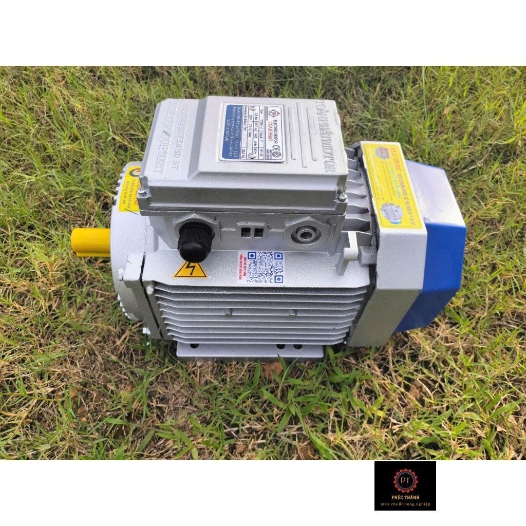 MOTOR ĐỘNG CƠ ĐIỆN 1 PHA 220V TOÀN PHÁT 3,5KW( 5HP ) TUA CHẬM TỐC 1400V/P, DÂY ĐỒNG 100%. Bh 12 Thán
