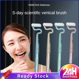 【Đang Giảm Giá】 Bàn Chải đánh Răng Hình Chữ S Cao Cấp Dành Cho Người Lớn, Lông Mềm, Hình Dạng đặc Biệt, Chải Góc Chết, Phủ Lưỡi, Massage Nướu, Làm Sạch Răng