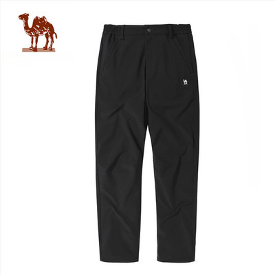 CAMEL CROWN  Ngoài Trời Tấn Công Vỏ Mềm Quần Nam Nữ Chống Gió Chống Thấm Nước Plus Nhung Đi Bộ Đường Dài