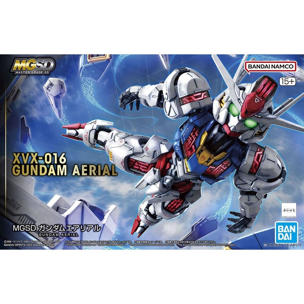 [Chính hãng] BỘ ĐỒ CHƠI MÔ HÌNH LẮP RÁP MGSD GUNDAM AERIAL -chính hãng bandai