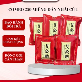 5 Túi 250 Miếng Dán Ngải Cứu Giảm Đau Cổ Vai Gáy, Cao Dán Ngải Cứu