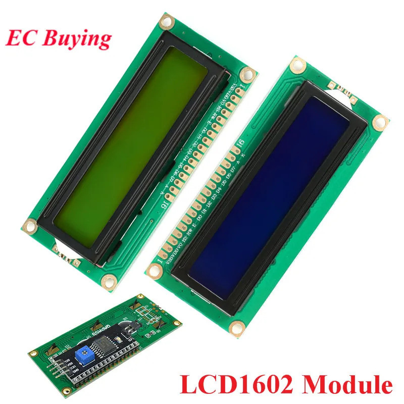 1602 Mô-đun LCD Màn hình xanh vàng-xanh IIC I2C LCD1602 1602A Mô-đun hiển thị 16 * 2 16x2 5V Tấm chu