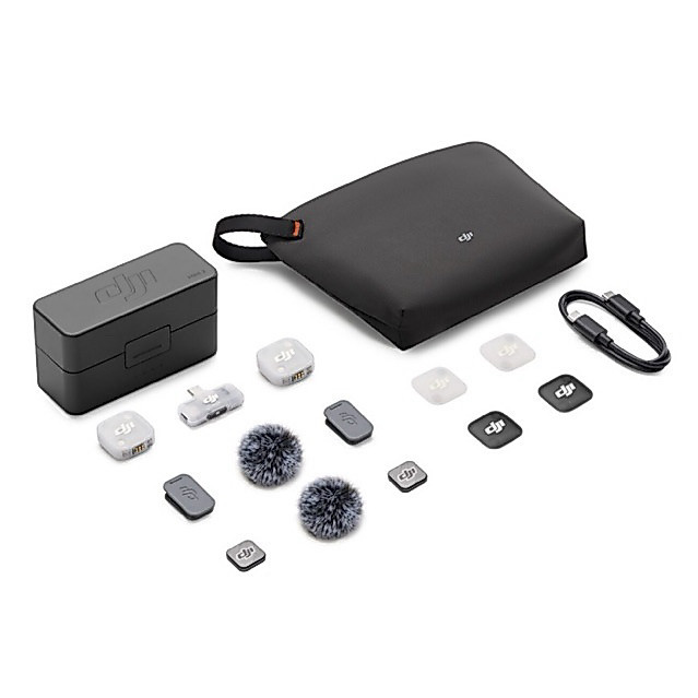DJI Mic Mini 2 (2 TX + 1 Mobile RX + Charging Case) – Micro Không Dây 2Kênh Gắn Điện Thoại Kèm Hộp S