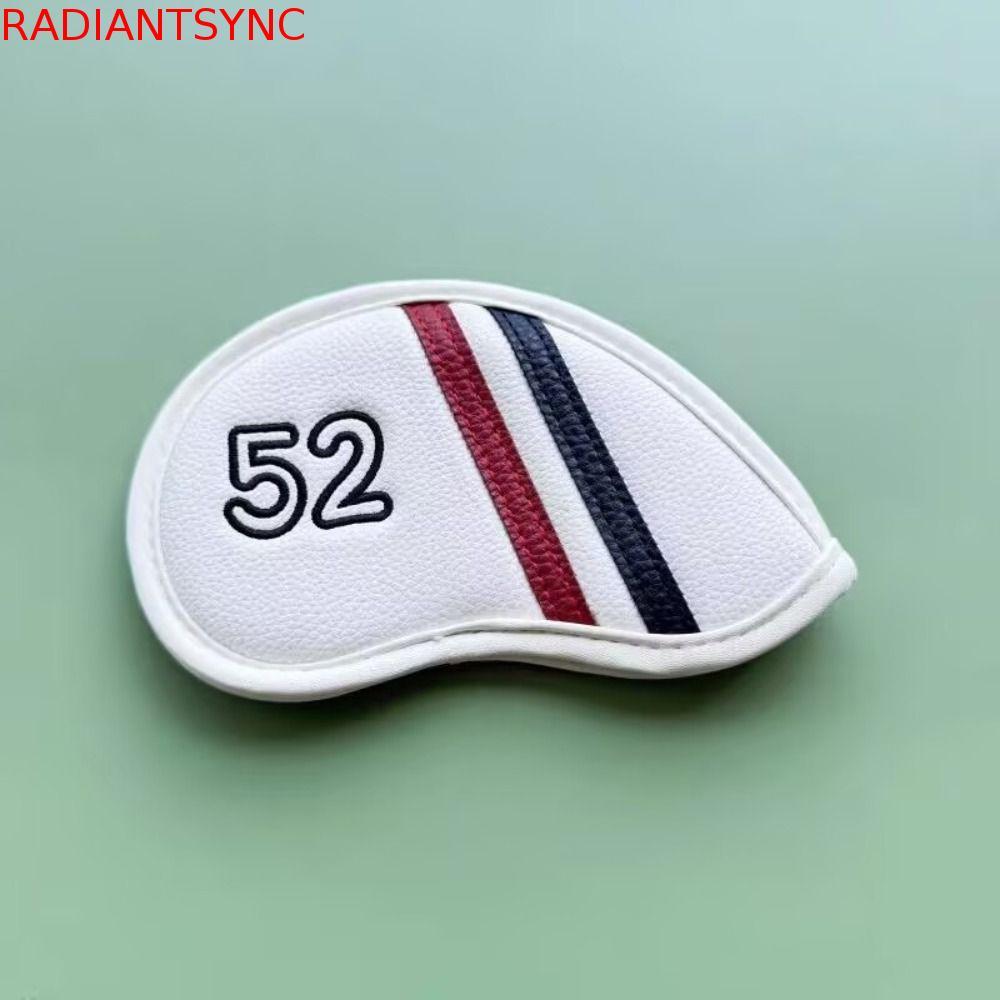 RADIANTSYNC Golf Wedge Cover, 56 58 60 Độ Da PU Sand Wedge Headcover, Black / White Angle Club Big N