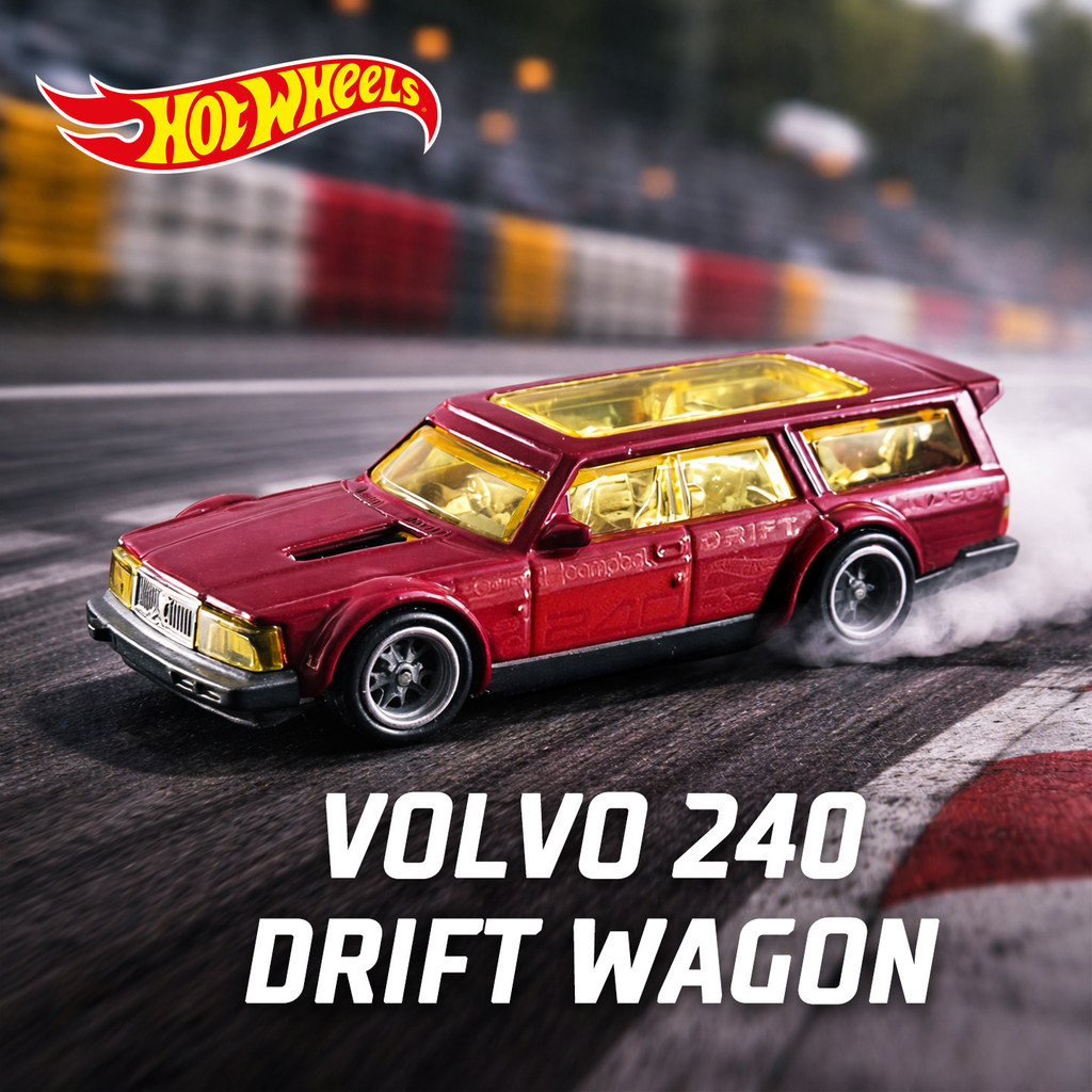 Mẫu xe hợp kim Volvo 240 Drift Phiên bản Trạm xe Volvo 240 Drift Wagon Model