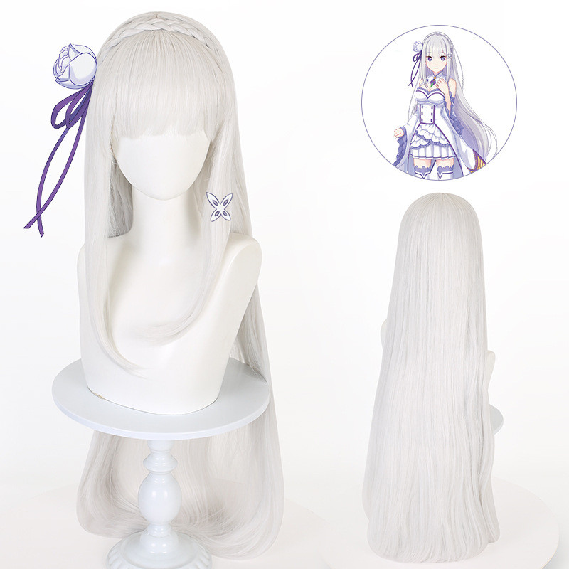 Cuộc sống không bắt đầu Lingqi ở một thế giới khác Amelia Amelia cos Wig