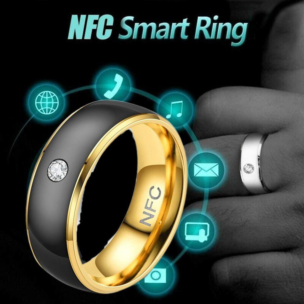 Nhẫn kỹ thuật số ngón tay CLEIGHTEEN, Nhẫn thông minh NFC kết nối đa chức năng có thể đeo được, Nhẫn