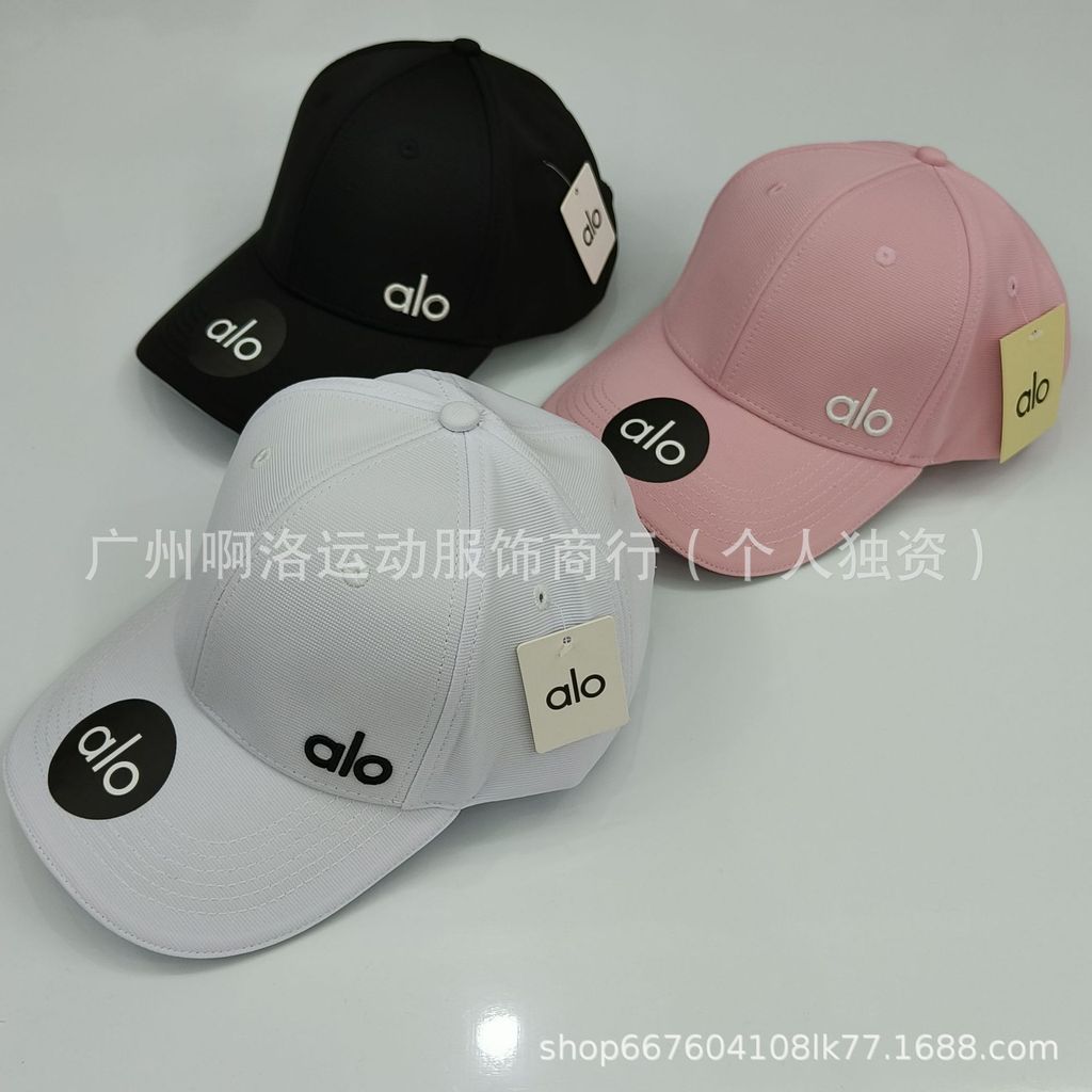 alo In-stock sun protection baseball cap for men and women, outdoor sports tennis cap with embroider