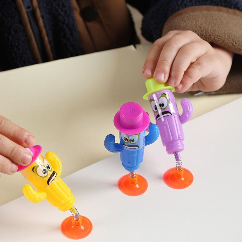 TQ~Novelty Toys Children's Toys Creative Suction Cup Cactus Kindergarten Accessories PP