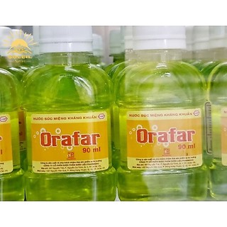 Nước súc miệng Orafar 90ml sát khuẩn hầu họng, khử mùi hôi miệng (thùng 40 chai).