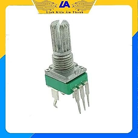 Chiết Áp Mixer Sound Card 10k 50k 3 Chân Trục Đứng Dài 15mm Chiết Áp Volume Xanh Lá (1 cái)