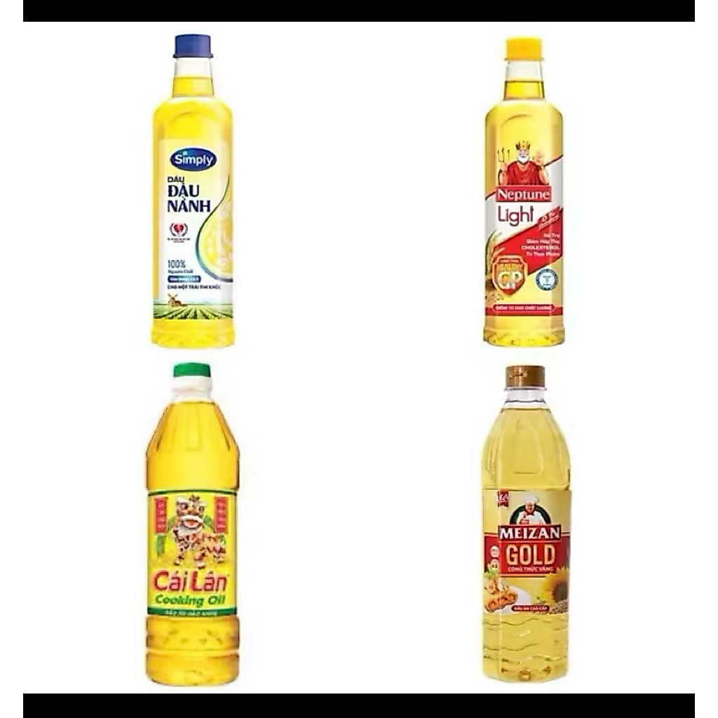 Dầu ăn simply/Neptune/Mezan 1l