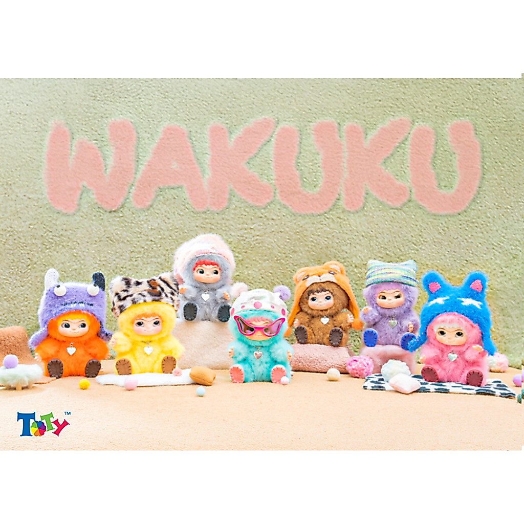 (Chính Hãng Letsvan) Mô Hình Hộp Mù Bông WAKUKU - Fuzzy Trendy Fun Party - RV05