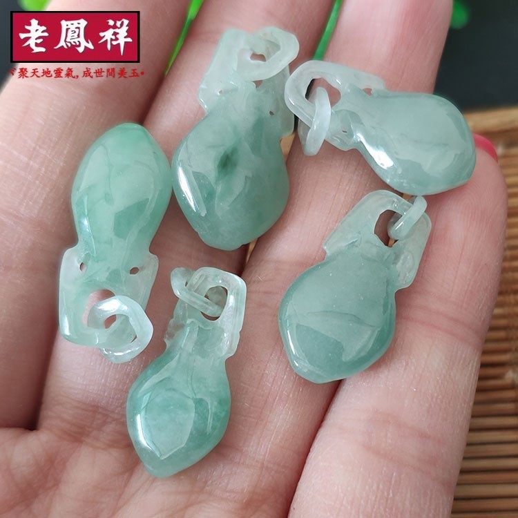 ((1 cái) Tự Nhiên Một Hàng Jadeite Núi Bass Ngọc Lục Bảo Ánh Sáng Xanh Bình Khoảng 22 * 10mm Vòng Tay DIY Phụ Kiện