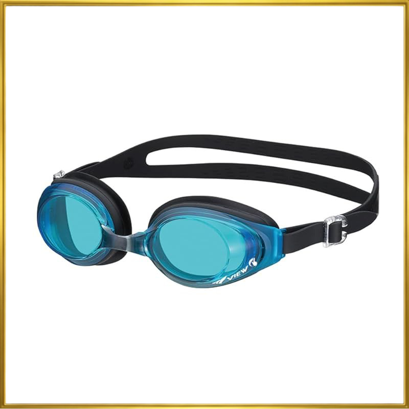 View Swimming Goggles for Adults with Easy Anti-Fog Feature, Wide Vision Fitness Model V630SA in AMB