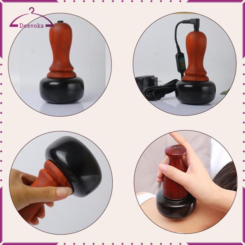 Máy mát xa điện đá nóng Kim đá tự nhiên Guasha Cạo toàn thân