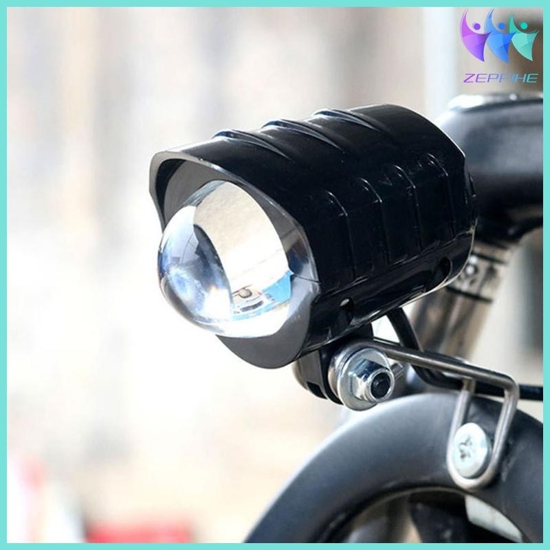 Electric Bike LED Front Light E-Bike  2 in 1 Waterproof Horn Headlight