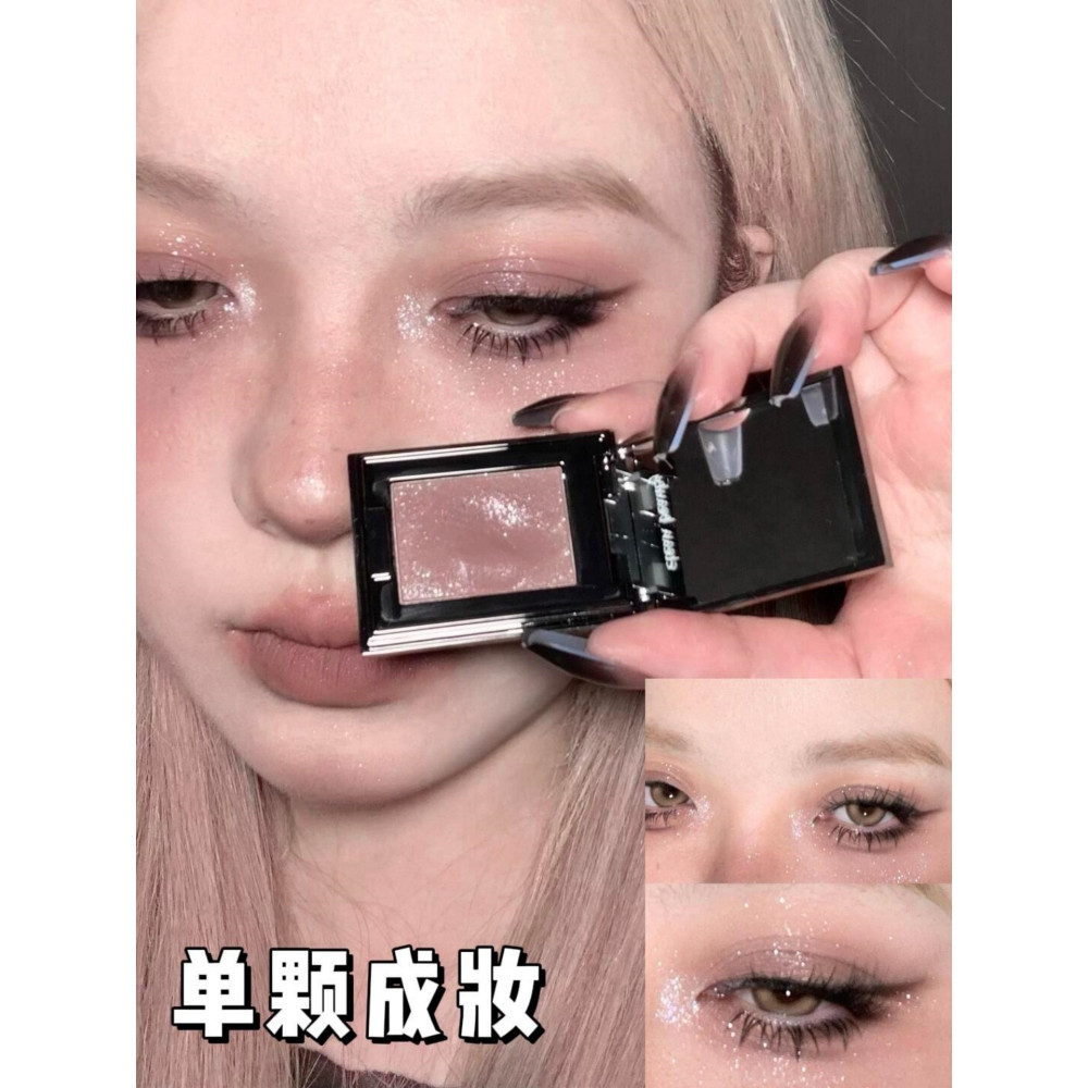 New Product#Asian Snake Girl Disenchanted Smoke Gray Powder！Monochrome Crystal Eyeshadow Palette2025