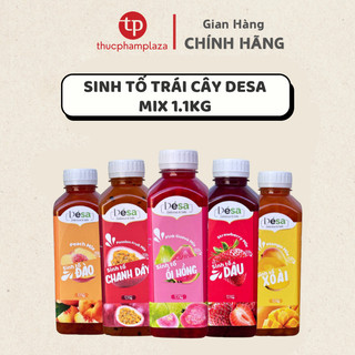  Mứt Sinh Tố Hoa Quả Desa Mix Đủ Vị - Chai 1.1KG - Nguyên Liệu Pha Chế Đa Ứng Dụng 