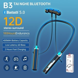 Tai nghe Bluetooth đeo cổ thể thao – Âm thanh vòm Chống ồn Chống mồ hôi Thể thao 