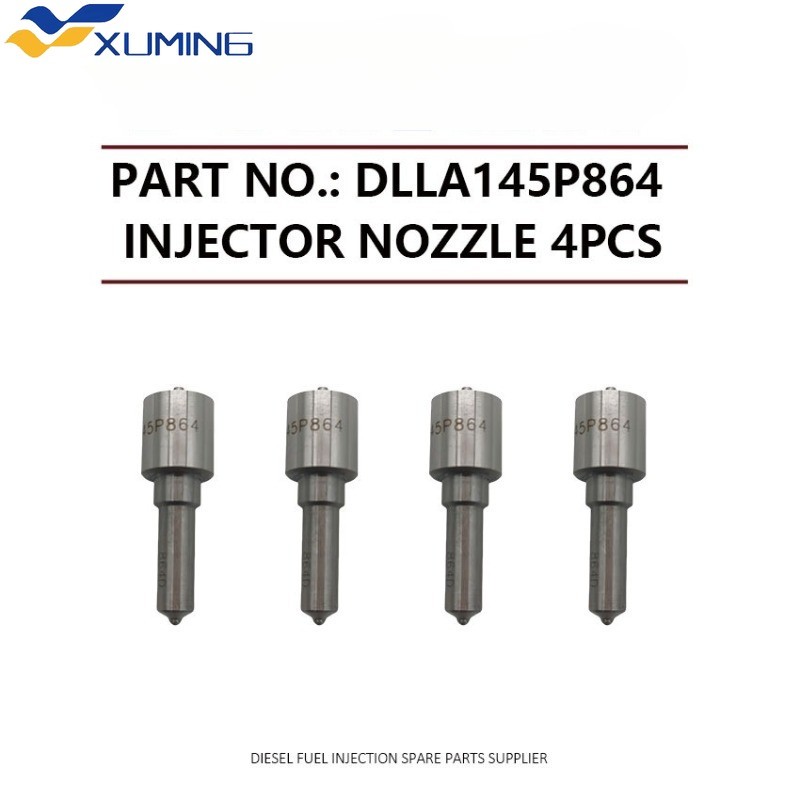 XM 4 Đầu Phun Nhiên Liệu DLLA145P864 Cho 2005-2008 Toyota Hiace Hilux 2KD-FTV 2.5