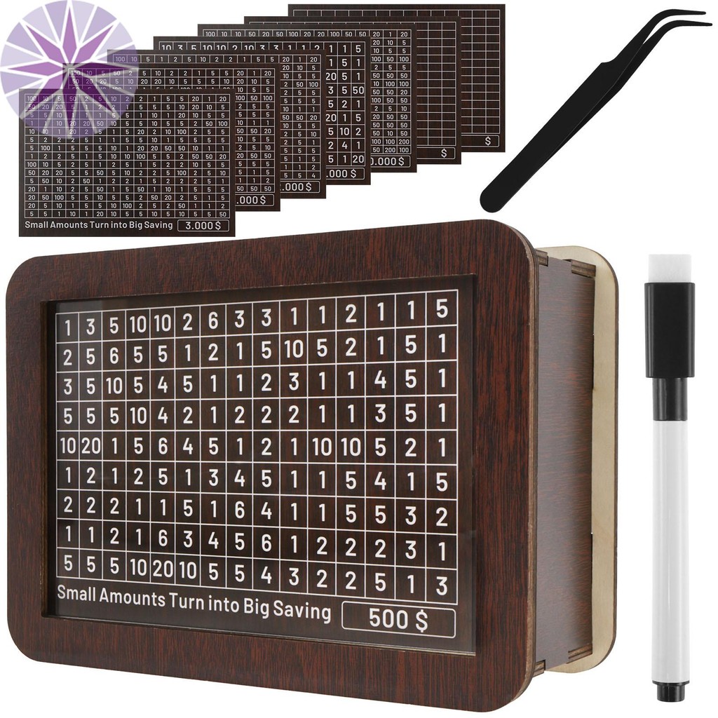 Thách Thức Hộp Tiền Có Quầy Gỗ Hộp Tiết Kiệm Tiền Hình Chữ Nhật Hộp Tiết Kiệm Tiền Để Tiết Kiệm Mục 