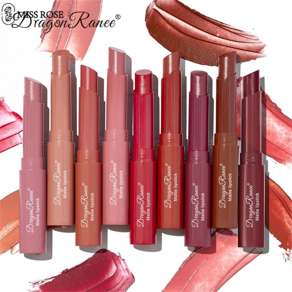 Son Môi Miss Rose Dragon Ranee European And American Lipstick Crayon Matte Fog Lipstick Pen Slant Li