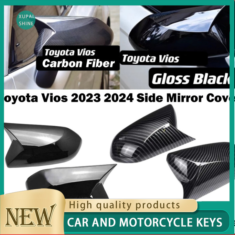 [XPS] Toyota Vios 2023 2024 2025 Vỏ gương chiếu hậu Altis Phụ kiện ô tô bên ngoài Bảo vệ sợi Carbon 