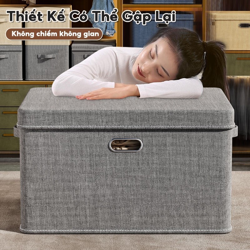 Hộp Nhựa Đựng Quần Áo 38L/45L/81L - Có Nắp Gấp Gọn, Chống Bụi Ngăn Ẩm, Giữ Quần Áo Luôn Sạch Sẽ | BigBuy360 - bigbuy360.vn