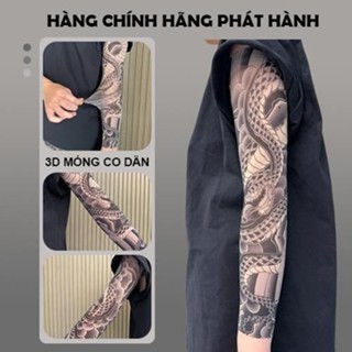   1 chiếc Găng Tay Hình Xăm Nhật Cổ 3D Phong Cách Thời Trang Unisex Chống Nắng Ngoài Trời 