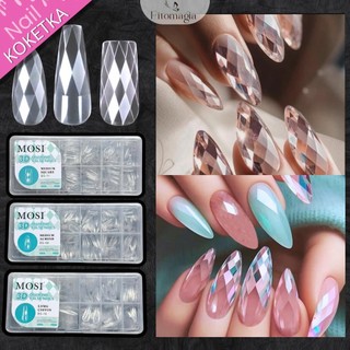  Hộp Móng Up Mosi BS 3D Diamond  504 móng  Móng Giả Nhiều Form 