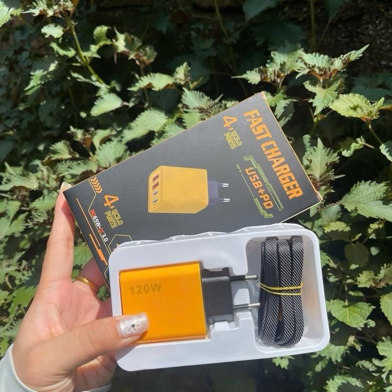 Đầu sạc 120W+Cáp sạc 4 trong 1, Cáp sạc nhanh 65W Loại C Đa chức năng, sạc nhanh 4 trong 1 [ngocanhn