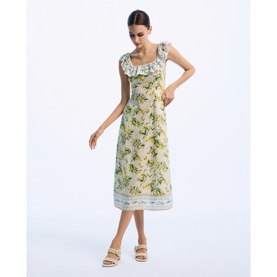 GIGI - Đầm sát nách midi cổ vuông hiện đại_G2102D245122-69