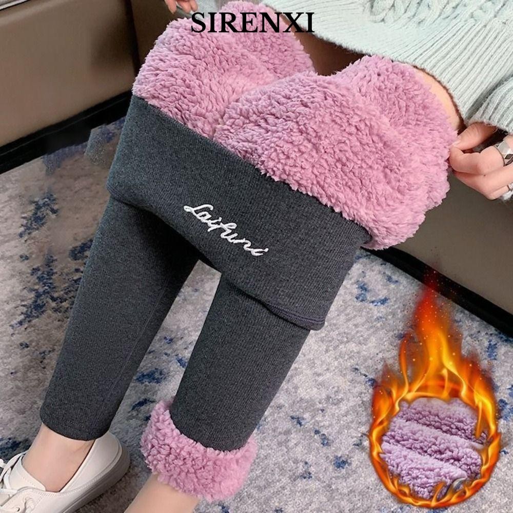 Quần Legging Nữ Mùa Thu Đông, Lông Cừu Dày Dặn Không Bông Xù, Form Slim Fit