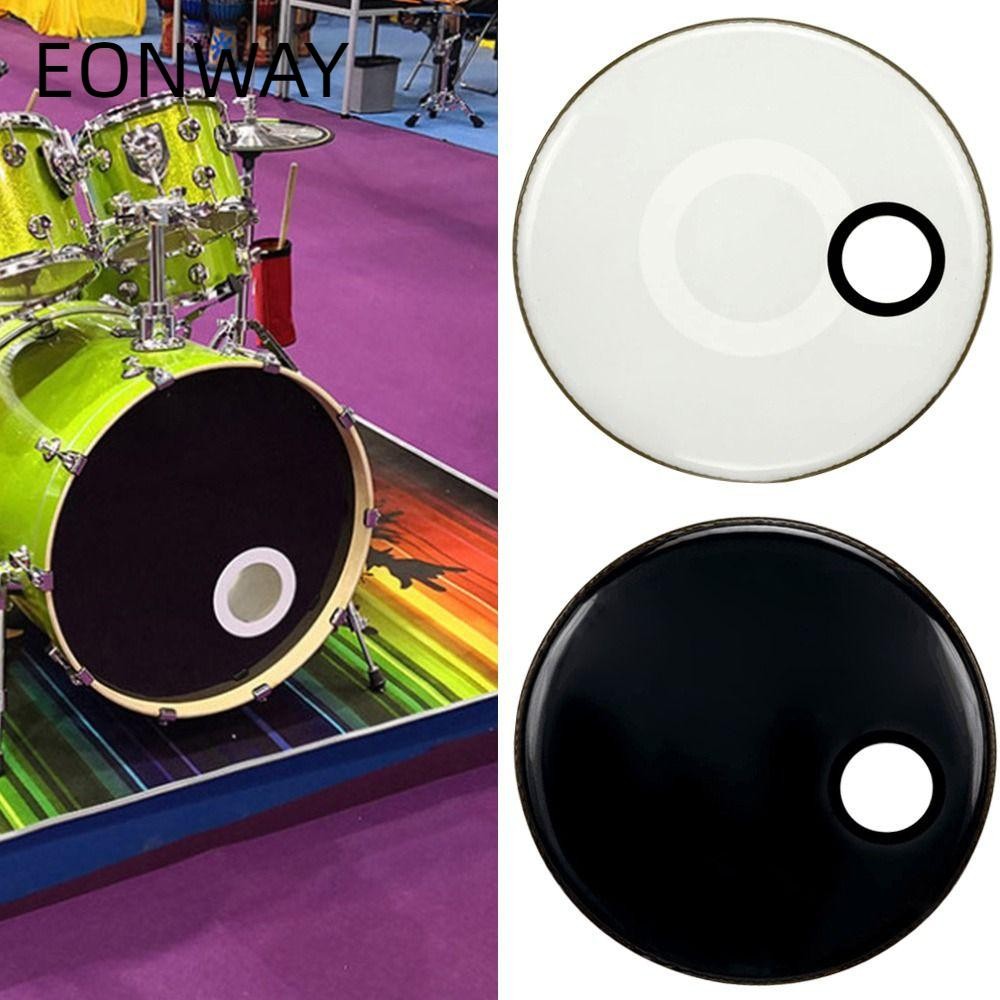 EONWAY EQ Pedal Patch Trắng / Đen Kick Pad Protector Drumhead Kick Pad Bass Drum Patch