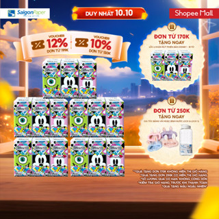 Combo 30 Gói Khăn giấy lụa rút trên Bless You Selection Disney - 18 tờ ( 5 lốcx6 gói)