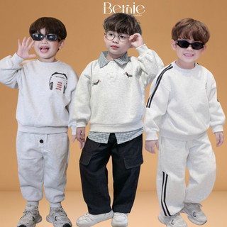  Set đồ bộ dài tay thu đông cho bé trai bé gái tổng hợp nhiều mẫu đi học đi chơi 1 đến 7 tuổi BERNIE 