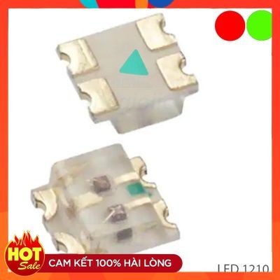 [20 Cái]- LED 2 Màu Đỏ, Xanh Lá 1210 Dán SMD Trong Suốt ChipViet Store
