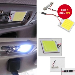 Đèn nội thất ô tô LED COB - Đèn vòm đa năng với bộ chuyển đổi Festoon T10 cho mái nhà & Cabin