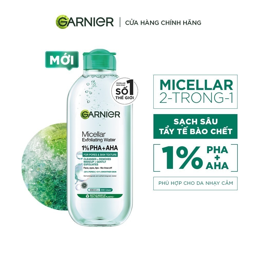 [CÓ SIZE MỚI] Nước Tẩy Trang làm sạch sâu dịu nhẹ cho mọi loại da - Garnier Micellar Cleansing Water 400ml & 700ml | BigBuy360 - bigbuy360.vn